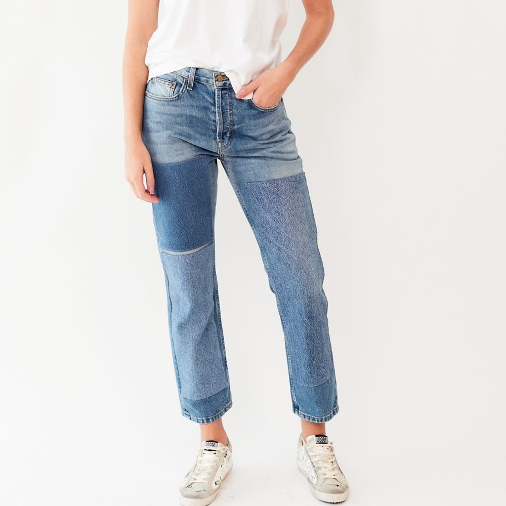 B sides marcel relaxed straight tate crop vintage patchwork 31